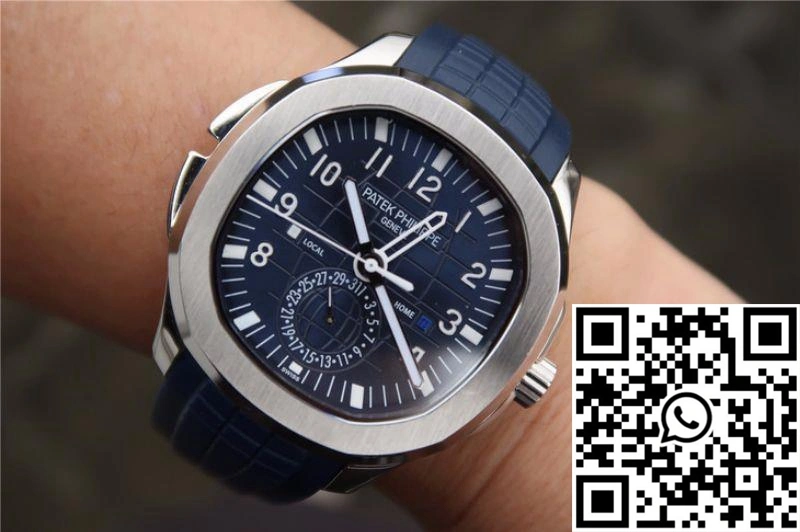 TimelessDesign Patek Philippe Aquanaut Dual Time 5164A-001 MP Factory Blue Dial 509
