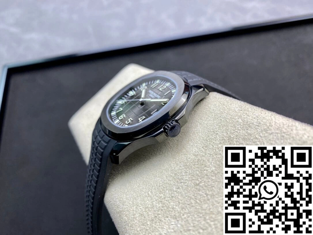 Sporty Patek Philippe Aquanaut PP5167 ZF Factory DLC Black Strap 499