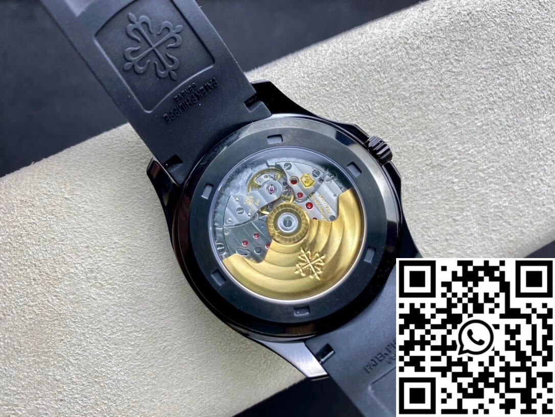 Sporty Patek Philippe Aquanaut PP5167 ZF Factory DLC Black Strap 499