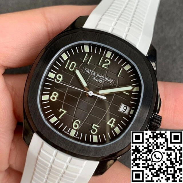Patek Philippe Aquanaut PP5167 ZF Factory DLC White Rubber Strap Fashionable 491
