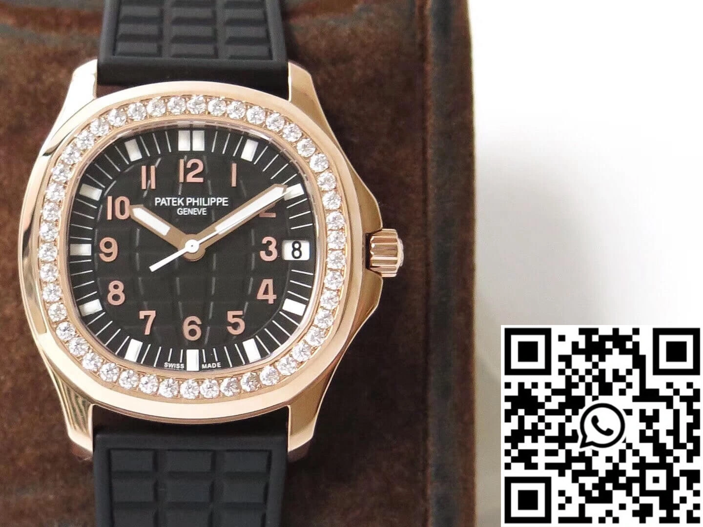 SmartChoice Patek Philippe Aquanaut PPF Factory Rose Gold Black Dial 484