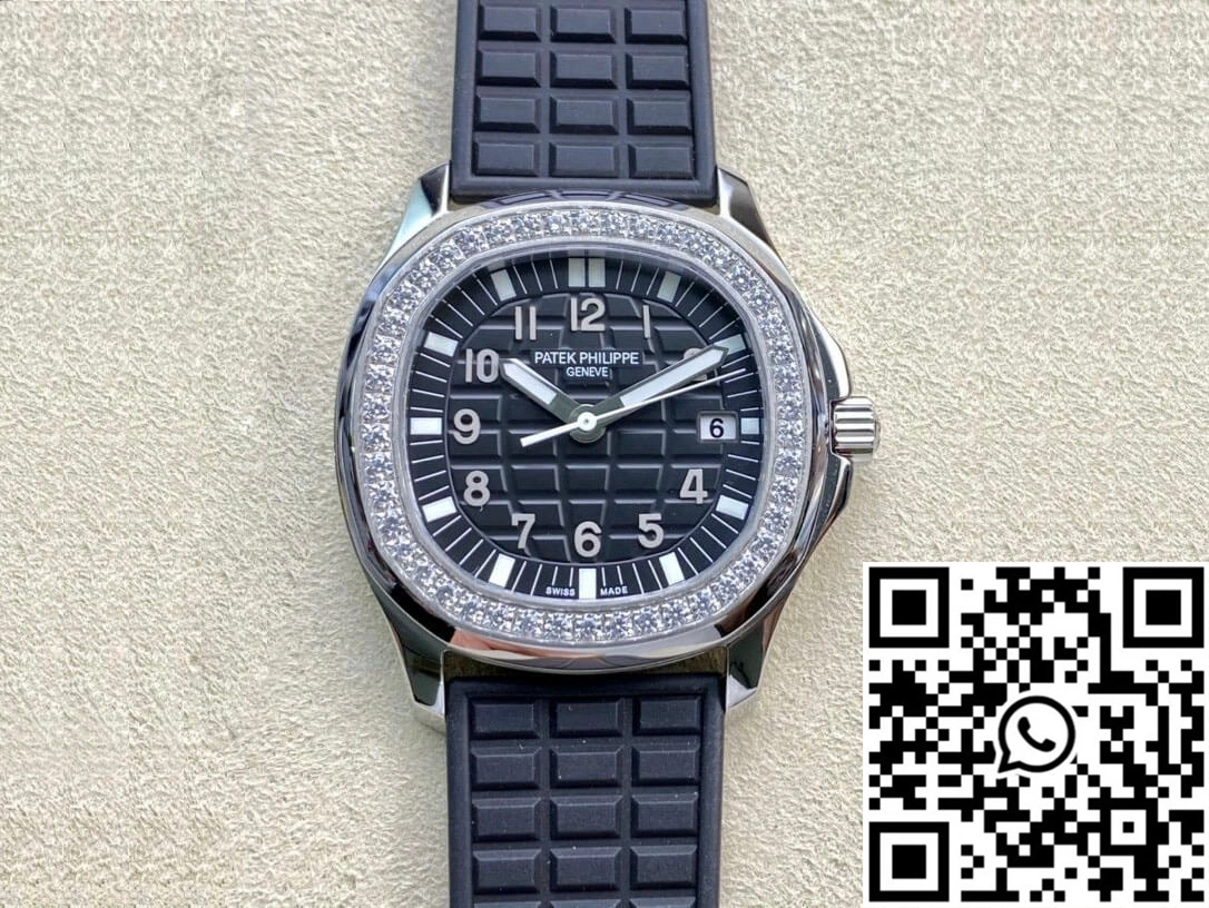 Patek Philippe Aquanaut Quartz Ladies 5067A-001 PPF Factory Diamond-set Bezel FashionForward 479