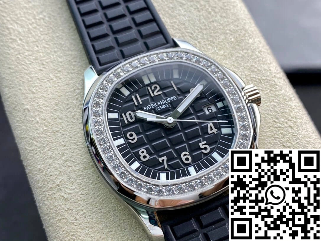 Patek Philippe Aquanaut Quartz Ladies 5067A-001 PPF Factory Diamond-set Bezel FashionForward 479