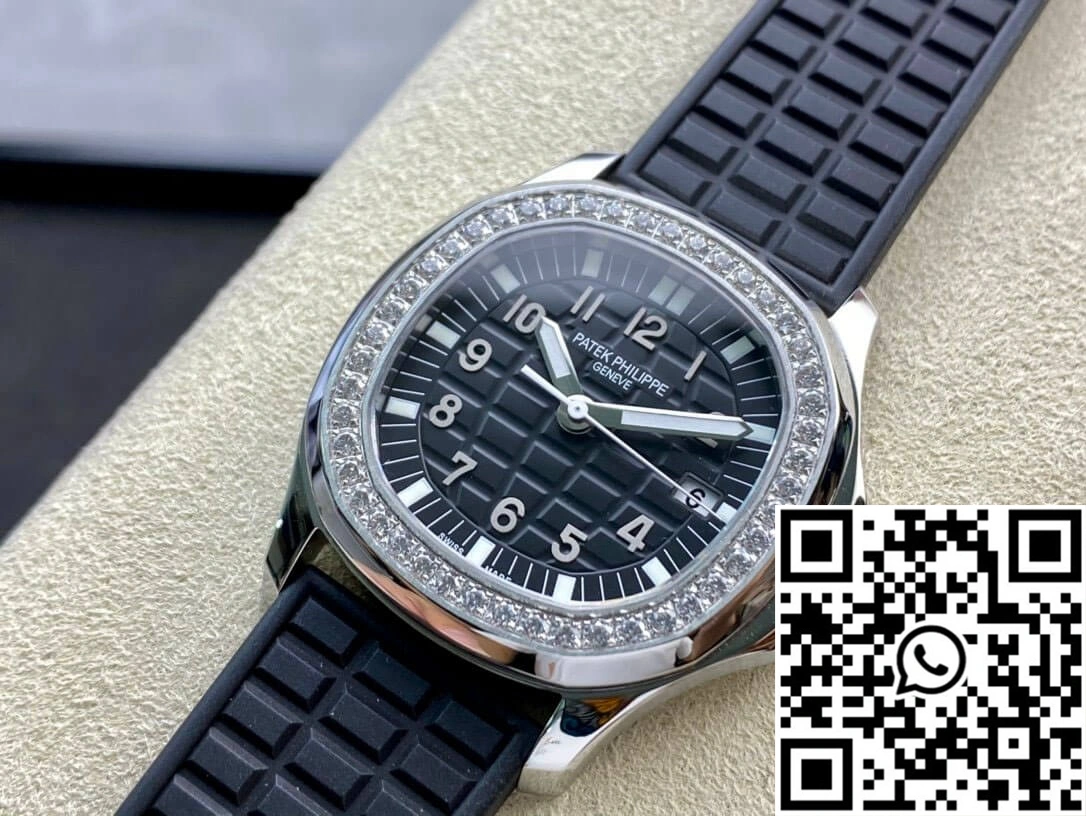 Patek Philippe Aquanaut Quartz Ladies 5067A-001 PPF Factory Diamond-set Bezel FashionForward 479