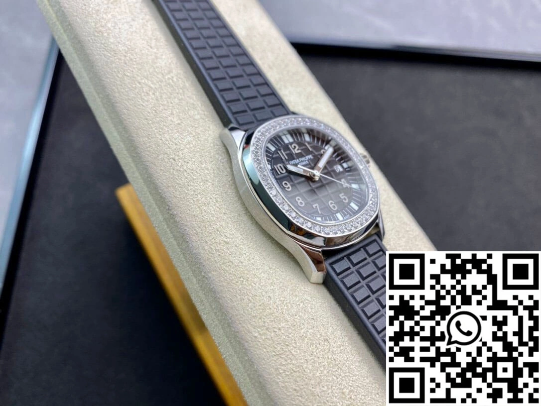 Patek Philippe Aquanaut Quartz Ladies 5067A-001 PPF Factory Diamond-set Bezel FashionForward 479