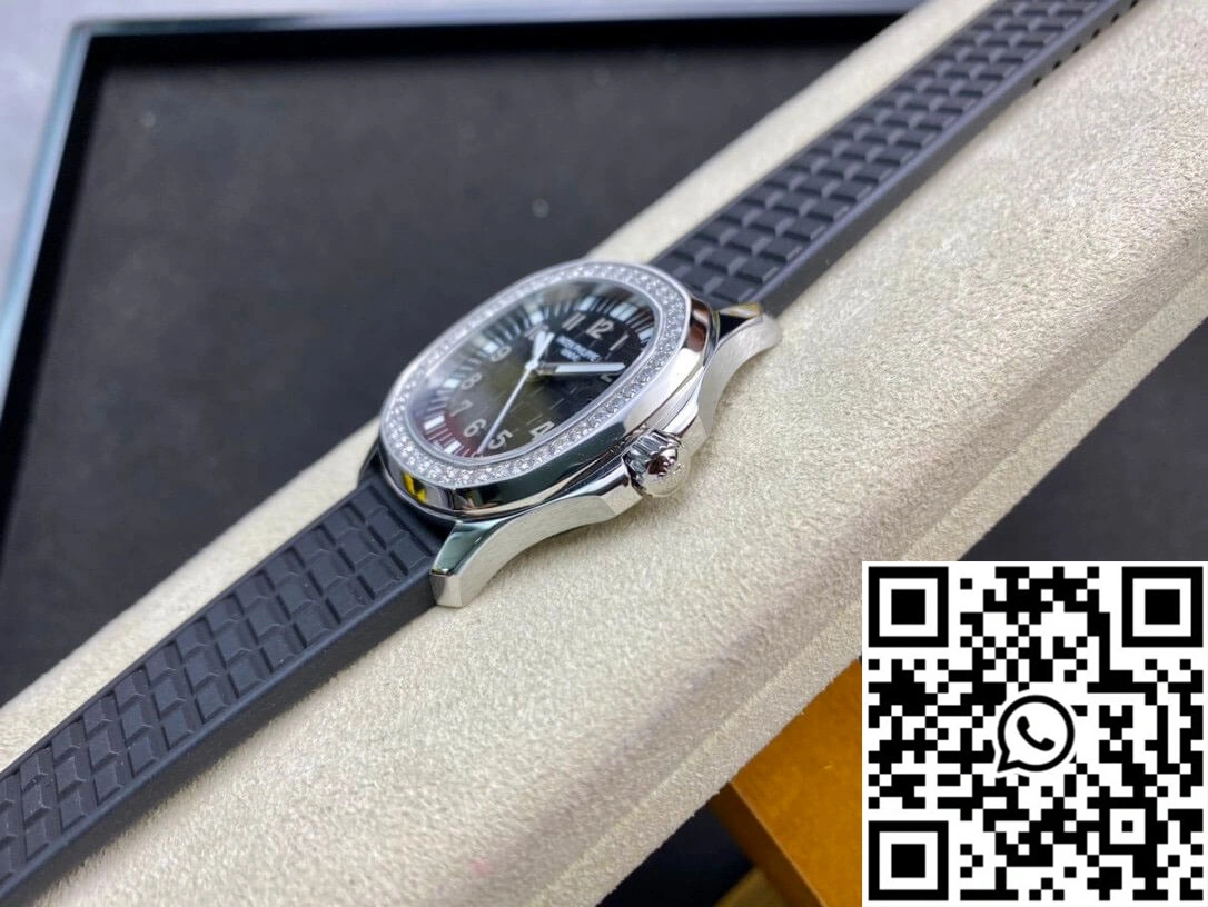 Patek Philippe Aquanaut Quartz Ladies 5067A-001 PPF Factory Diamond-set Bezel FashionForward 479