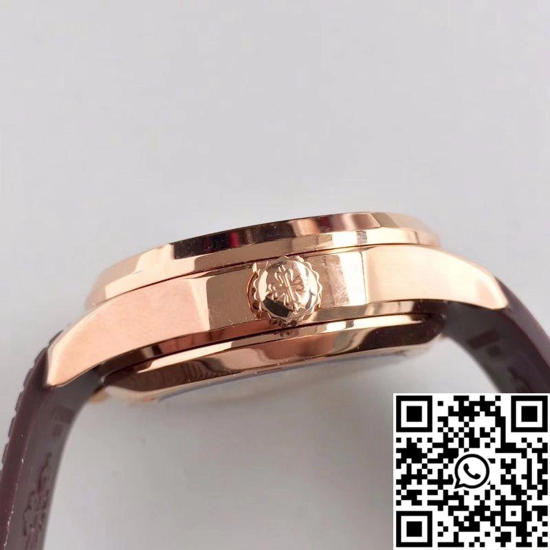 Attractive Patek Philippe Aquanaut Travel Time 5164R-001 Rose Gold Chocolate Dial 514