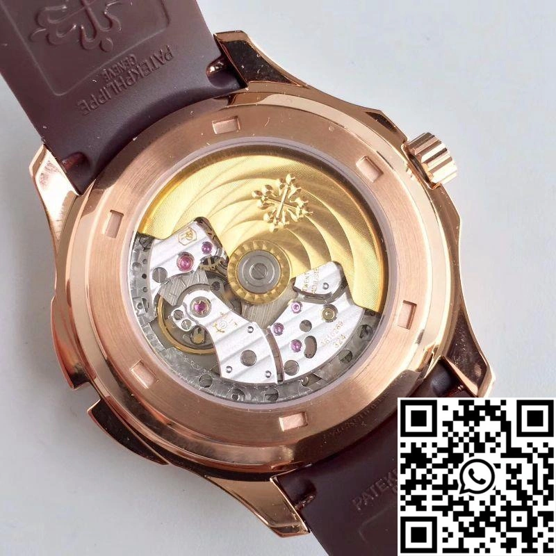 Attractive Patek Philippe Aquanaut Travel Time 5164R-001 Rose Gold Chocolate Dial 514