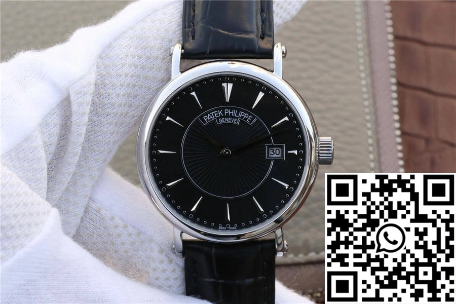 Unisex Patek Philippe Calatrava 5153G-001 ZF Factory Black Dial 535