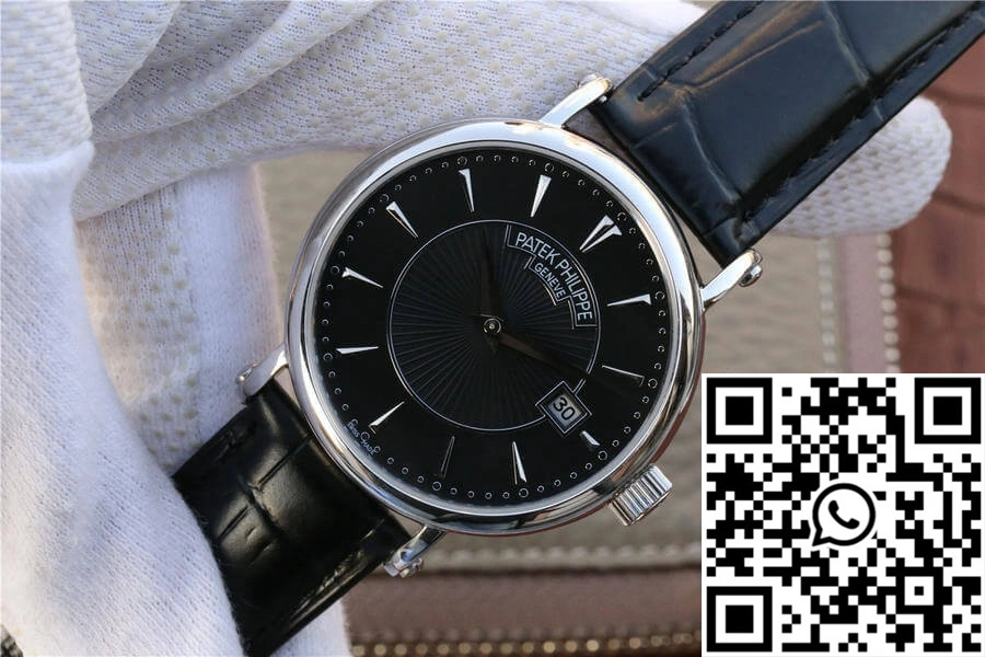 Unisex Patek Philippe Calatrava 5153G-001 ZF Factory Black Dial 535