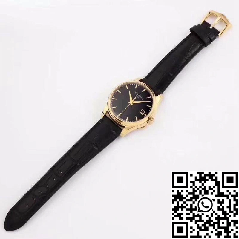 BestValue Patek Philippe Calatrava 5227 18K Yellow Gold Black Dial 515