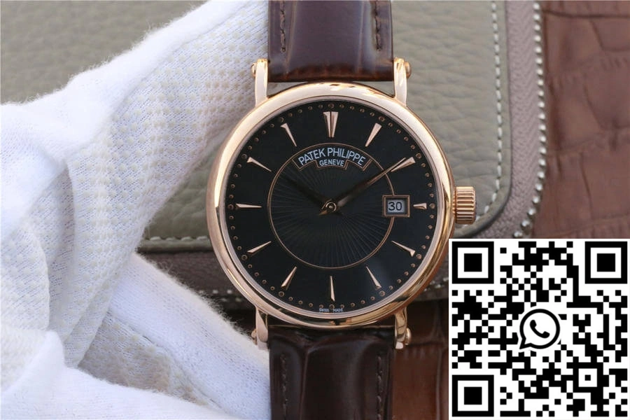 Patek Philippe Calatrava ZF Factory Rose Gold Black Dial Youthful 532