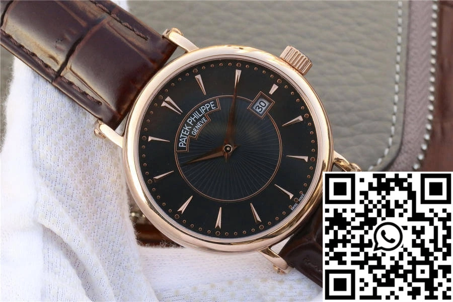 Patek Philippe Calatrava ZF Factory Rose Gold Black Dial Youthful 532