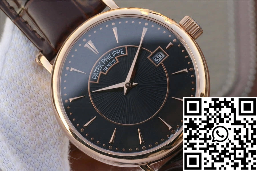 Patek Philippe Calatrava ZF Factory Rose Gold Black Dial Youthful 532