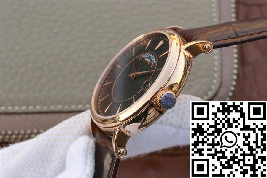 Patek Philippe Calatrava ZF Factory Rose Gold Black Dial Youthful 532