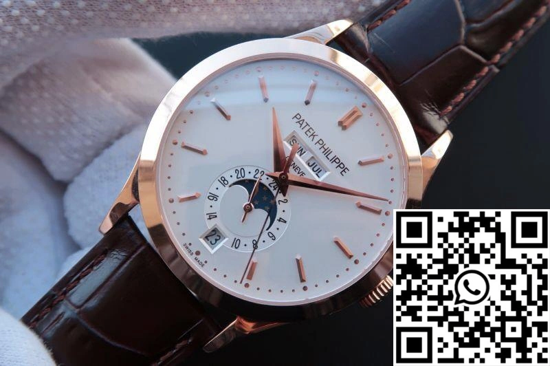 Patek Philippe Complications Annual Calendar 5396G KM Factory 18K Rose Gold White Dial Seasonal 549