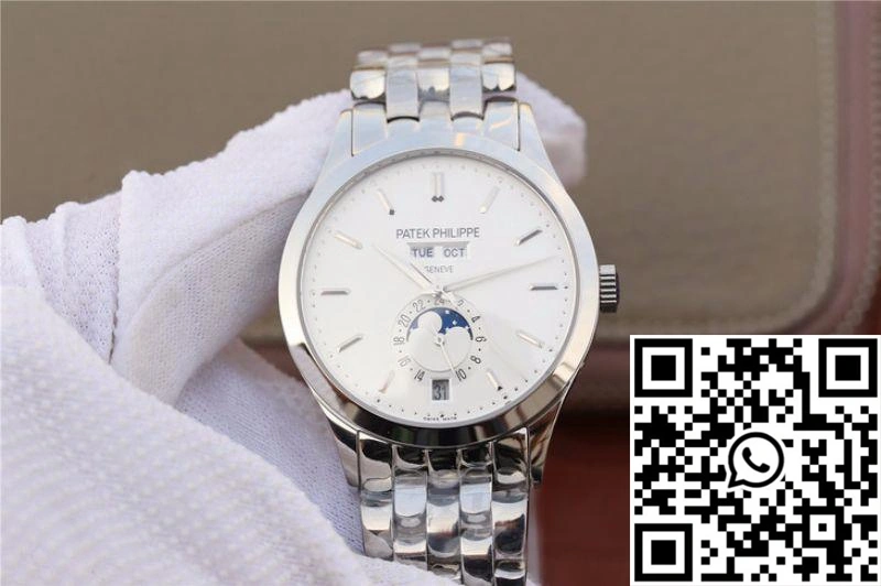 Patek Philippe Complications Annual Calendar 5396G KM Factory Steel Strap White Dial Tailored 539