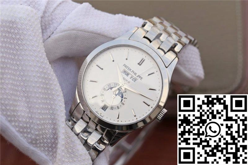 Patek Philippe Complications Annual Calendar 5396G KM Factory Steel Strap White Dial Tailored 539