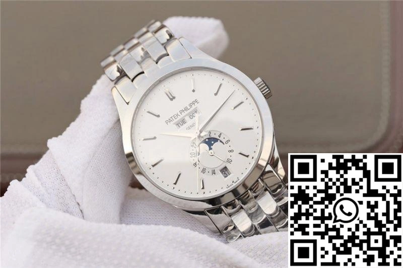 Patek Philippe Complications Annual Calendar 5396G KM Factory Steel Strap White Dial Tailored 539