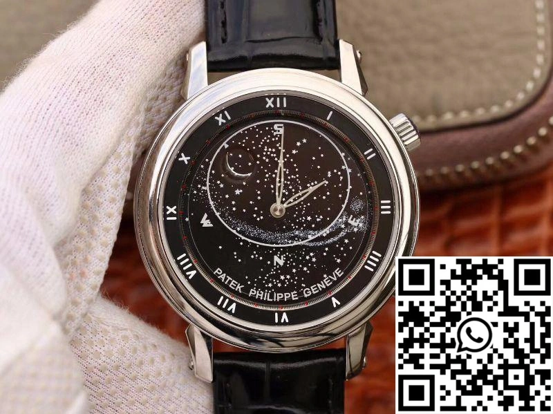 Durable Patek Philippe Grand Complications Sky Moon Celestial 5102G Black Dial TW Factory 560