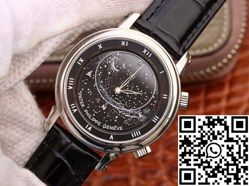 Durable Patek Philippe Grand Complications Sky Moon Celestial 5102G Black Dial TW Factory 560