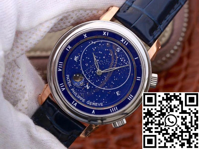 Affordable Patek Philippe Grand Complications Sky Moon Celestial Rose Gold 5102PR-001 TW Factory Blue Dial 550