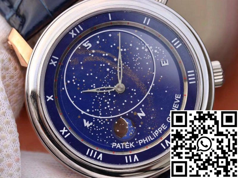 Affordable Patek Philippe Grand Complications Sky Moon Celestial Rose Gold 5102PR-001 TW Factory Blue Dial 550