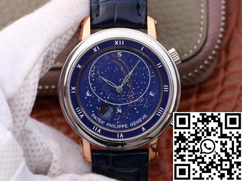 Affordable Patek Philippe Grand Complications Sky Moon Celestial Rose Gold 5102PR-001 TW Factory Blue Dial 550