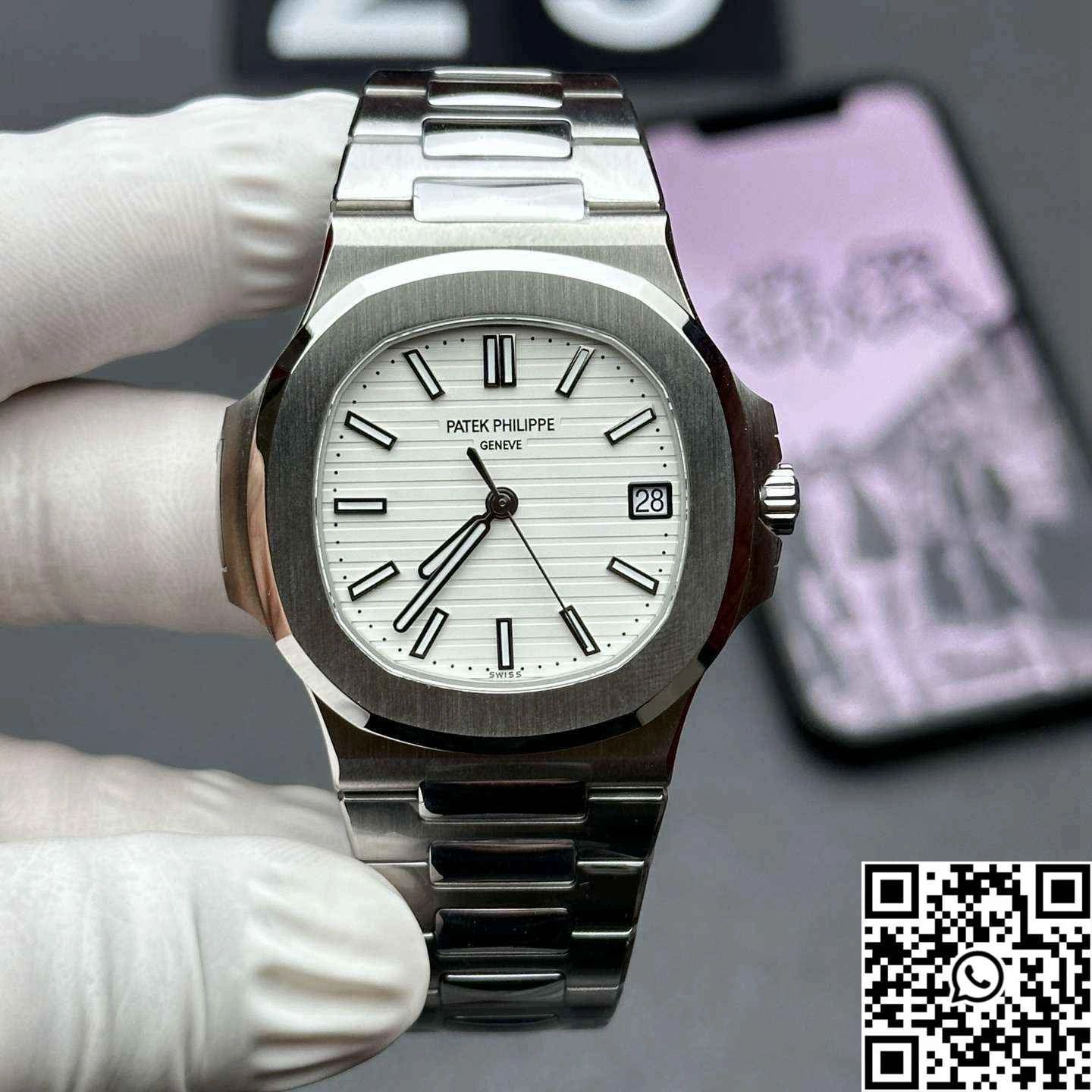 Supportive Patek Philippe Nautilus 5711 3K Factory White Dial 590