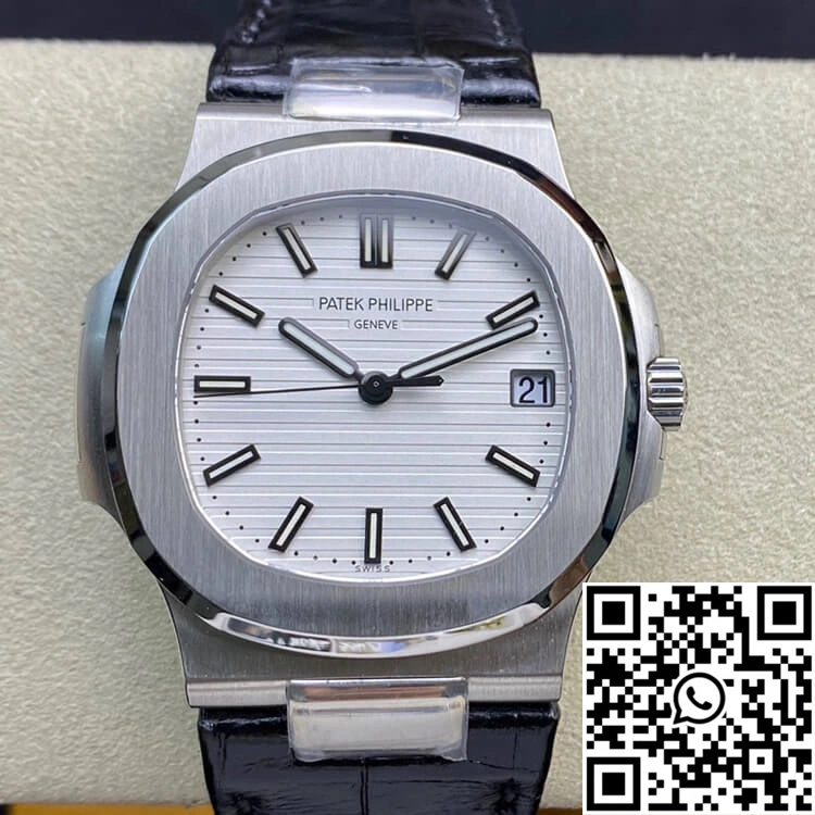 Sustainable Patek Philippe Nautilus 5711 3K Factory White Dial 600