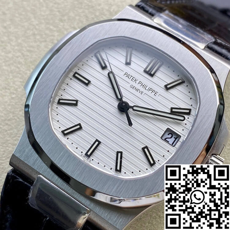 Sustainable Patek Philippe Nautilus 5711 3K Factory White Dial 600