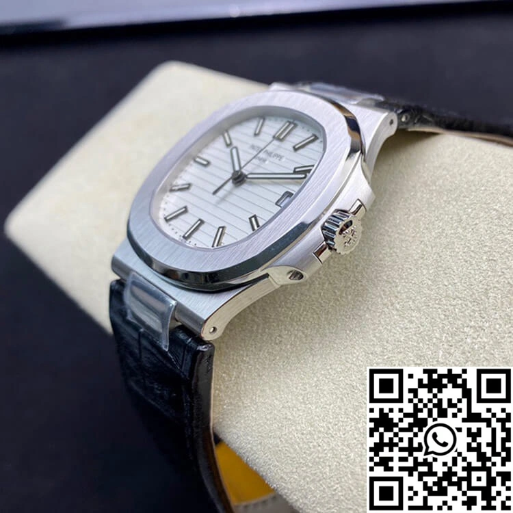 Sustainable Patek Philippe Nautilus 5711 3K Factory White Dial 600