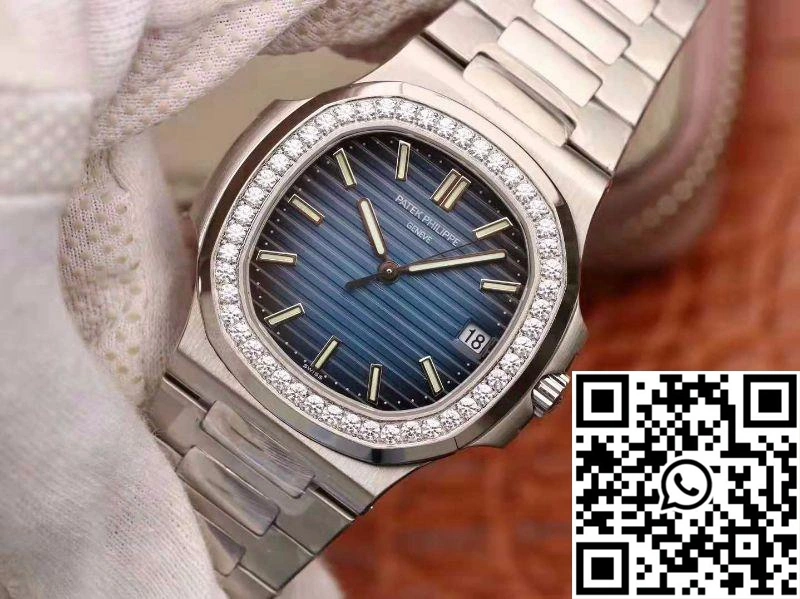 Lightweight Patek Philippe Nautilus 5711 PF Factory Diamond Bezel Blue Dial 594
