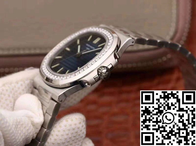 Lightweight Patek Philippe Nautilus 5711 PF Factory Diamond Bezel Blue Dial 594