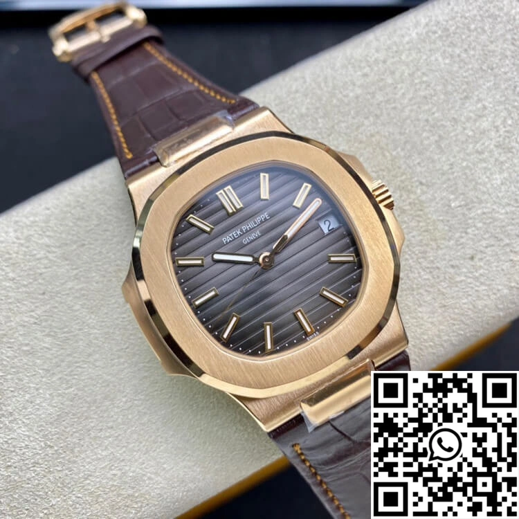 Refined Patek Philippe Nautilus 5711R 3K Factory Rose Gold Grey Dial 570