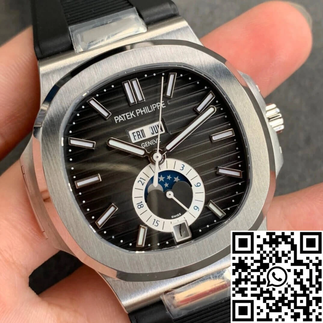 Effortless Patek Philippe Nautilus 5726 Moonphase GR Factory V2 Dark Grey Dial 576