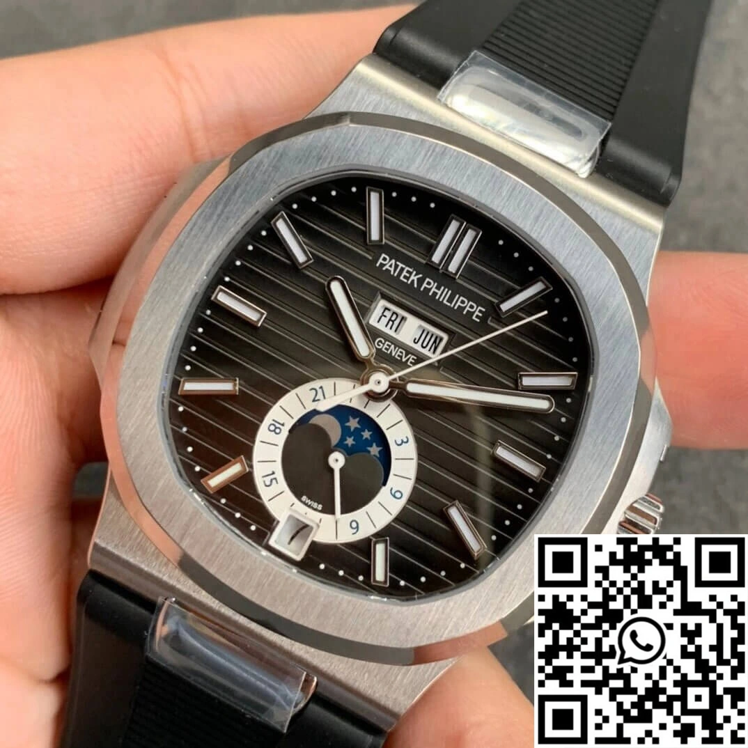 Effortless Patek Philippe Nautilus 5726 Moonphase GR Factory V2 Dark Grey Dial 576