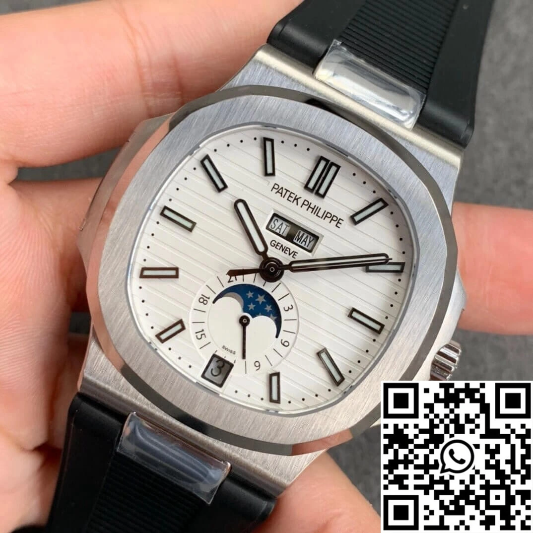 Patek Philippe Nautilus 5726 Moonphase GR Factory V2 White Dial Original 598