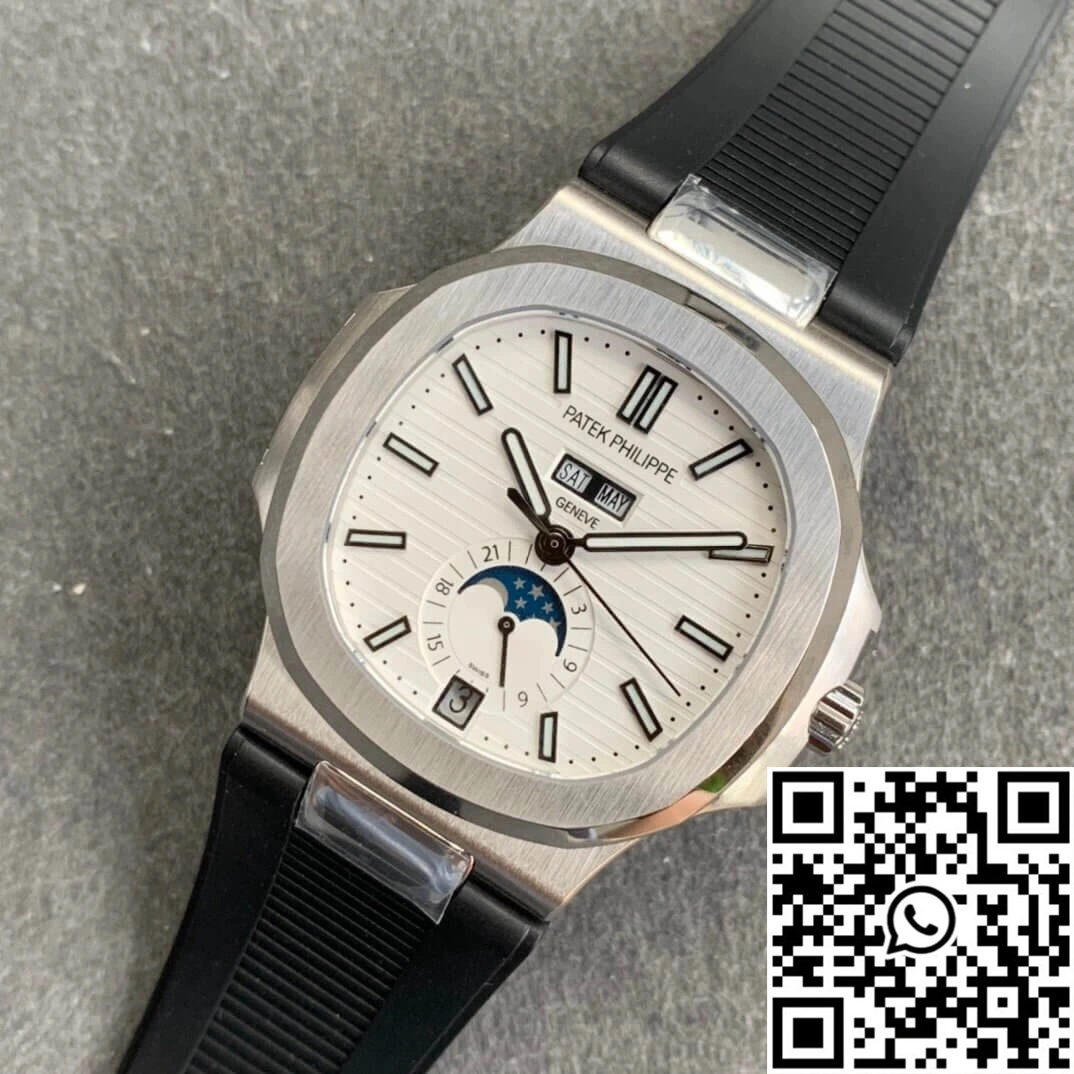 Patek Philippe Nautilus 5726 Moonphase GR Factory V2 White Dial Original 598