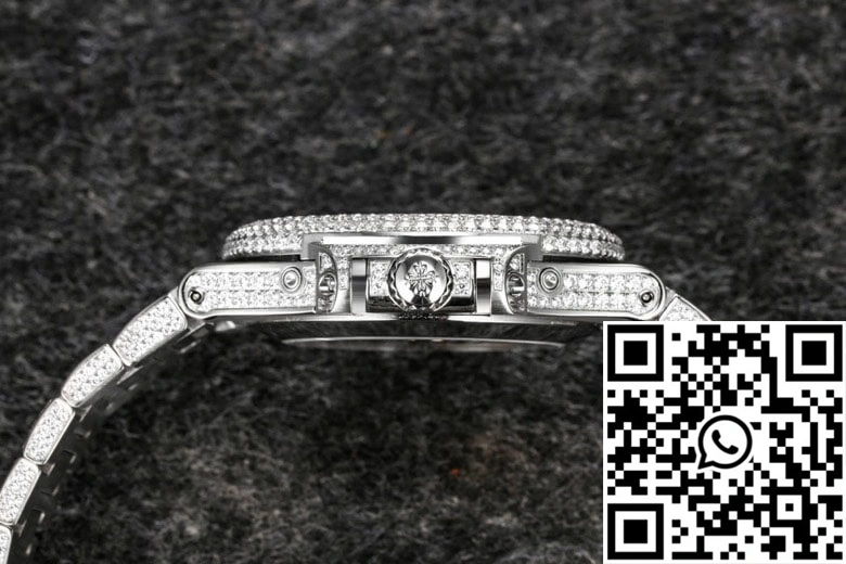 Patek Philippe Nautilus 5726 R8 Factory Gypsophila Diamond White Dial Comfortable 579