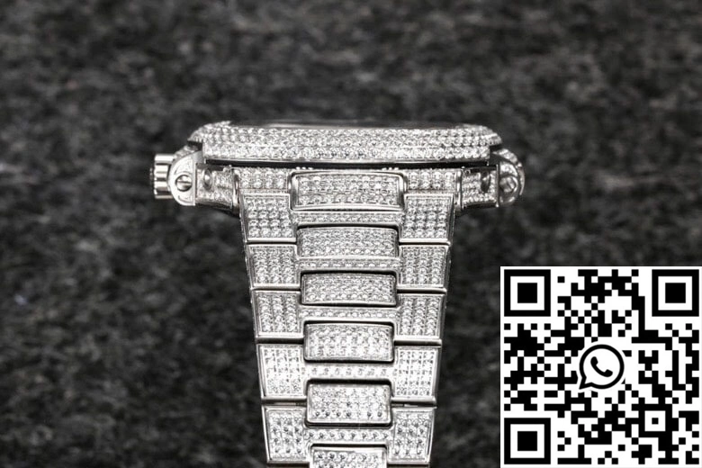 Patek Philippe Nautilus 5726 R8 Factory Gypsophila Diamond White Dial Comfortable 579