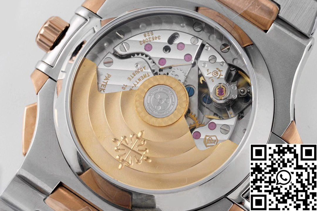 Sustainable Patek Philippe Nautilus 5980 3K Factory Rose Gold Blue Dial 602