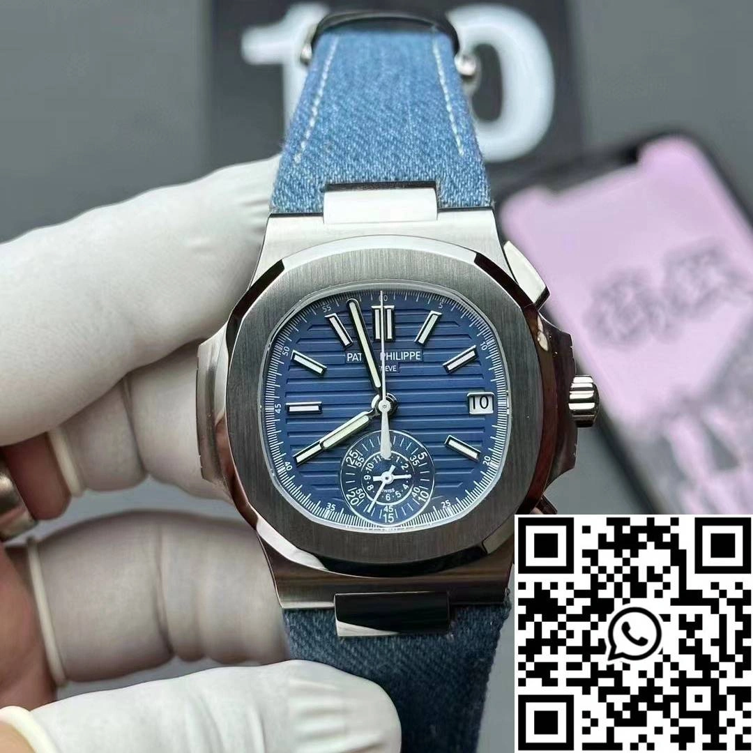 WaterResistant Patek Philippe Nautilus 5980 3K Factory Stainless Steel Blue Dial 580