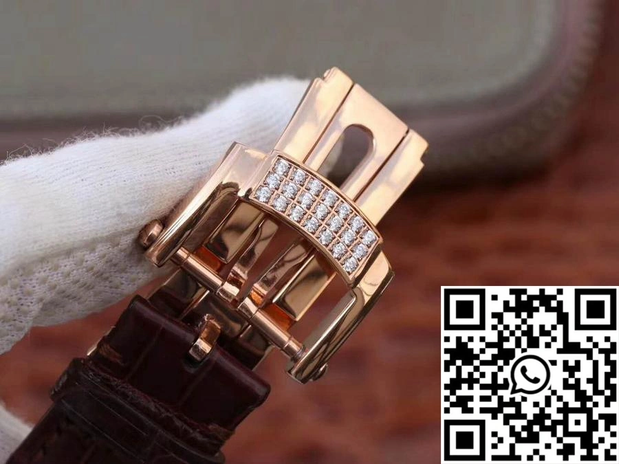 Tailored Patek Philippe Nautilus Jumbo 5711 Rose Gold Tourbillon 2018 R8 Factory White Dial 591