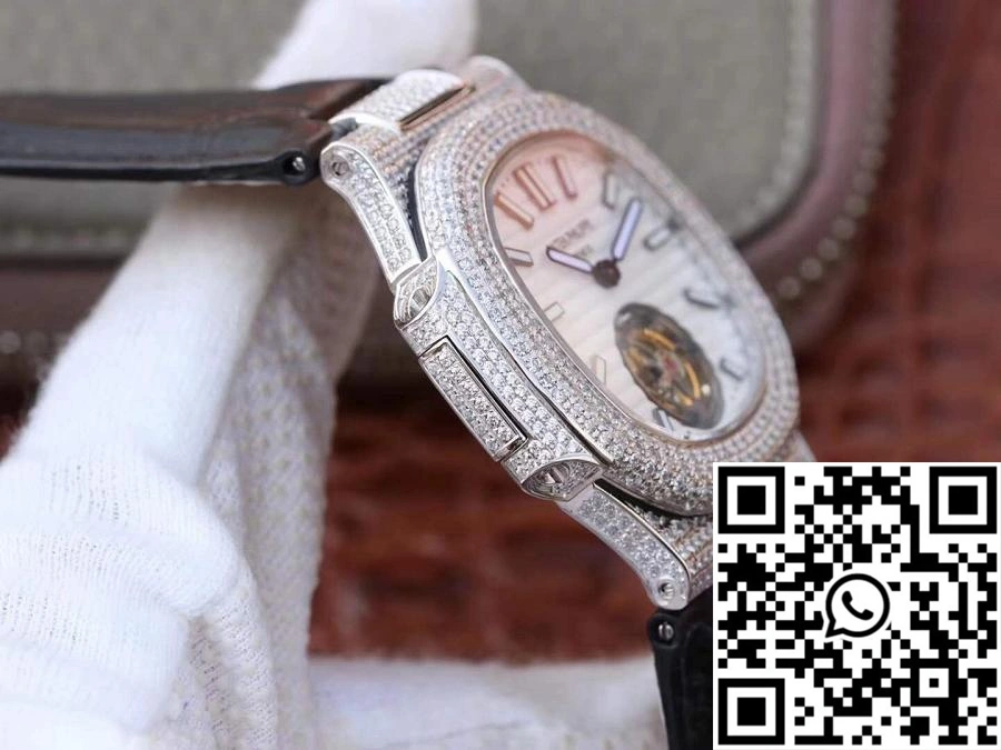 Unique Patek Philippe Nautilus Jumbo 5711 Tourbillon 2018 R8 Factory White Dial 596