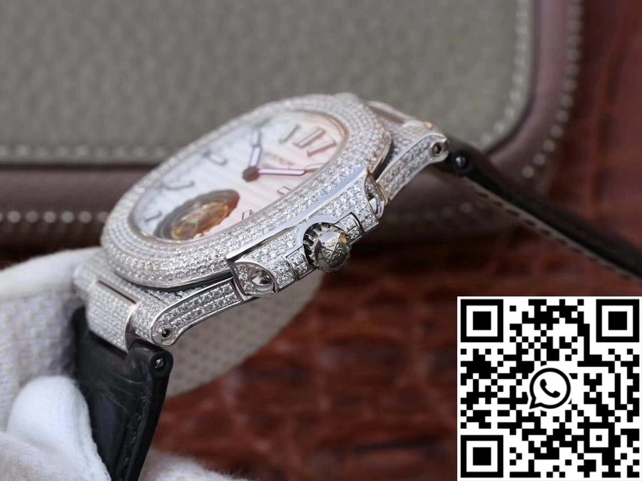 Unique Patek Philippe Nautilus Jumbo 5711 Tourbillon 2018 R8 Factory White Dial 596