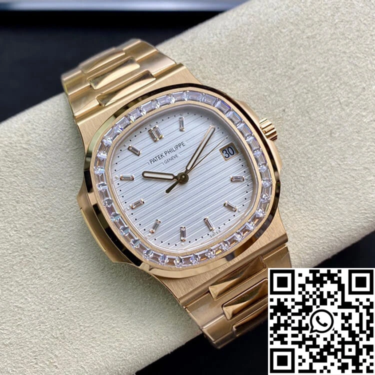 Patek Philippe Nautilus PPF Factory Rose Gold White Dial Timeless 584