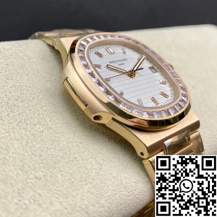 Patek Philippe Nautilus PPF Factory Rose Gold White Dial Timeless 584
