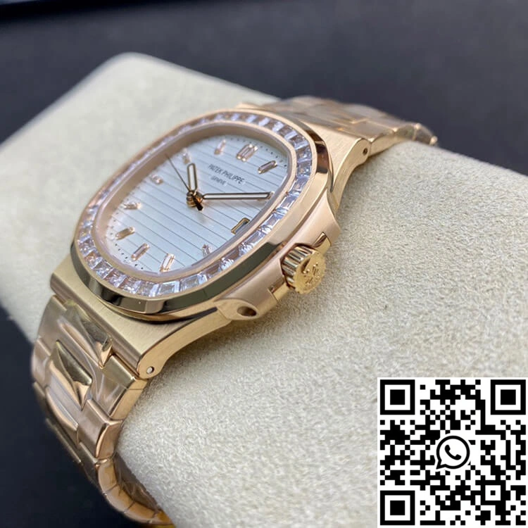 Patek Philippe Nautilus PPF Factory Rose Gold White Dial Timeless 584