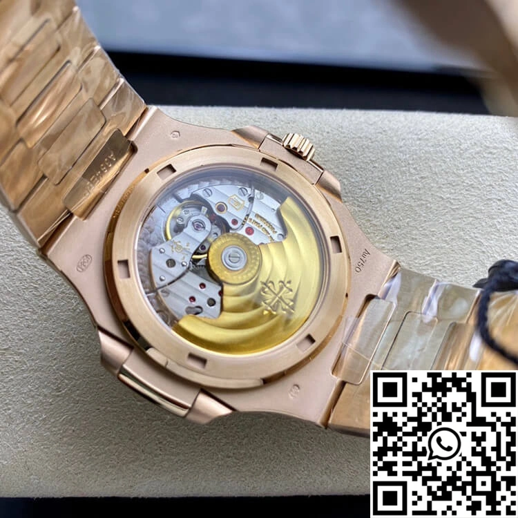 Patek Philippe Nautilus PPF Factory Rose Gold White Dial Timeless 584